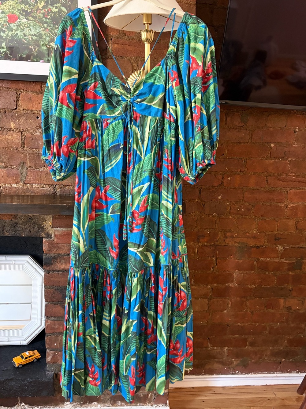 FARM Rio Tropical print Midi Dress